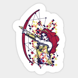 Archer Girl Sticker